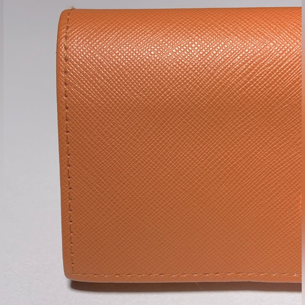 Tory Burch Saffiano Leather Sunglasses Eyeglasses Case Gold Logo with Pouch - Picture 3 of 15